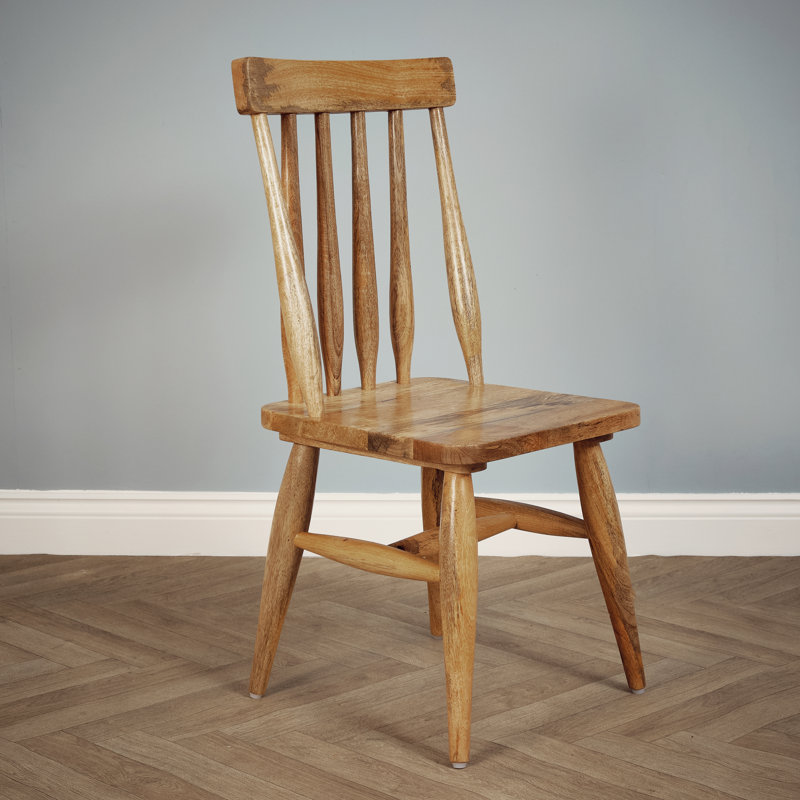 Upholstered Dining Chair, Oak Wood