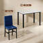Ensemble repas 5 pièces avec chaises rembourrées en velours Janece-1408793366-1374108953