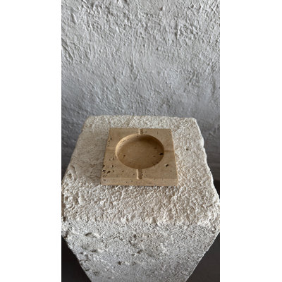 Travertine Square Ashtray
