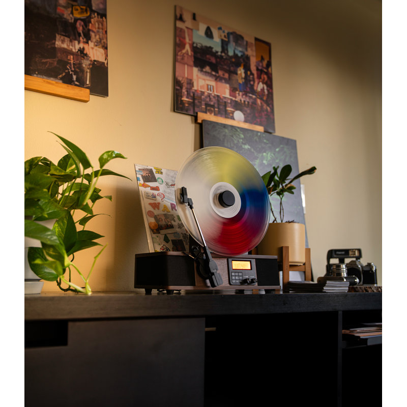3 - Speed Turntable Decorative Record Player with Bluetooth