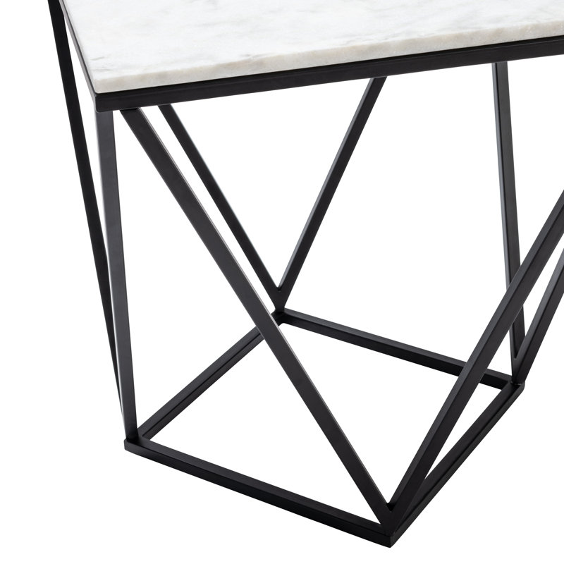 Marble Top Frame End Table