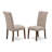 Mahogany Finish Rectangular Solid Wood Top With Butterfly Leaf Dining Table Set-300985330