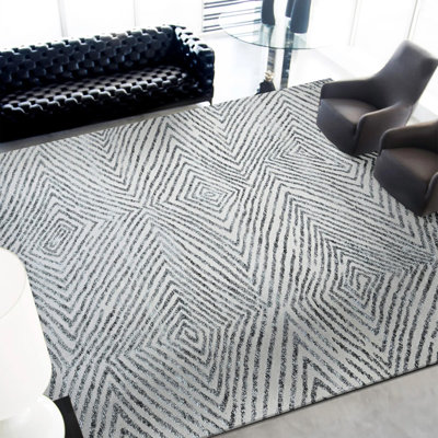Tapis rectangulaire noué à la main
