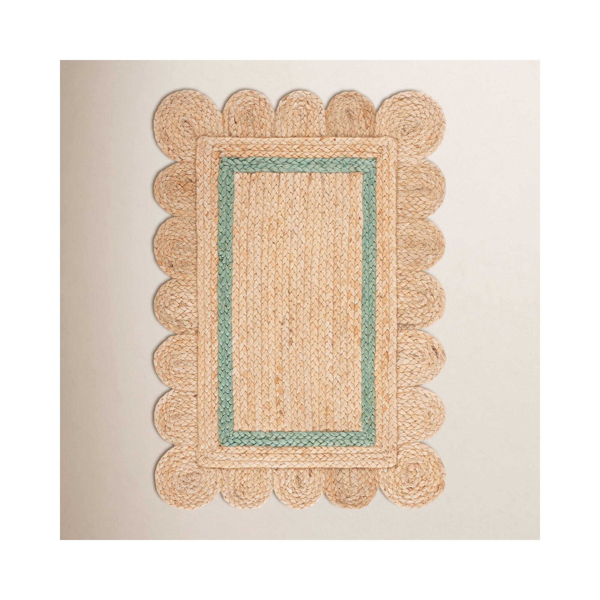 Inaki Jute/Sisal Area Rug, Rectangle 4' x 6'
