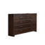 Commode double 8 tiroirs avec miroir Varlano