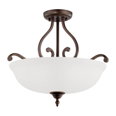 Ranlo Glass Semi Flush Mount