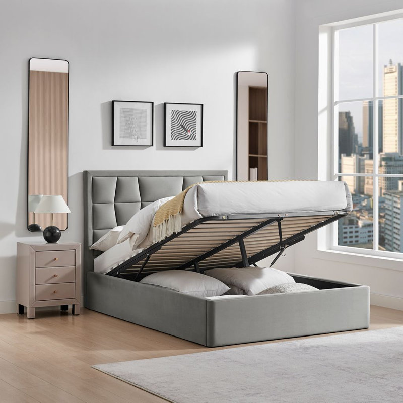 Upholstered Ottoman Storage Bed