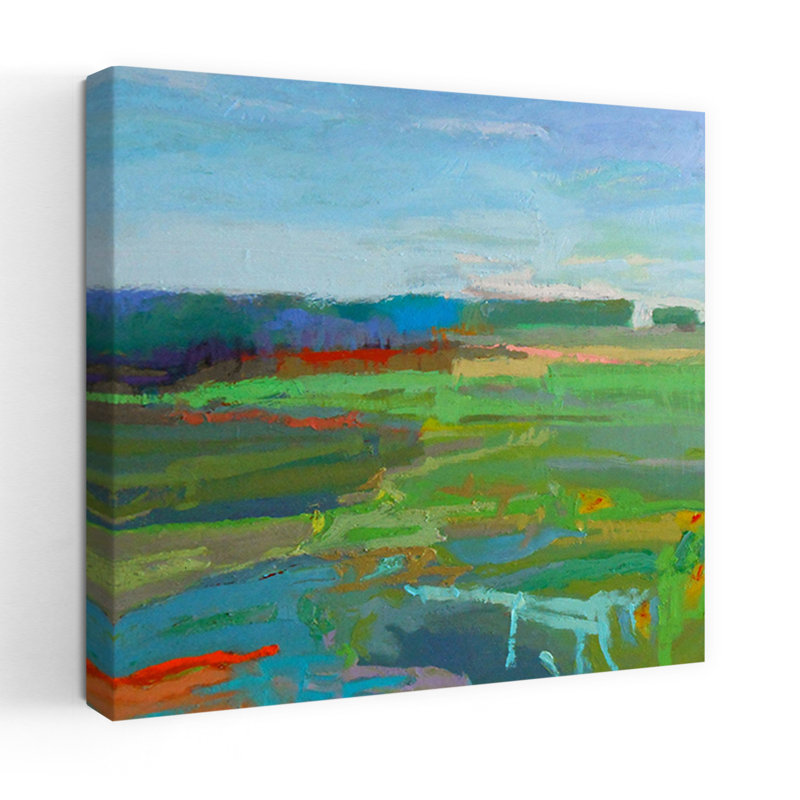 Vinalhaven 5, paysage abstrait contemporain, art naturel, H 48 po x l 48 po