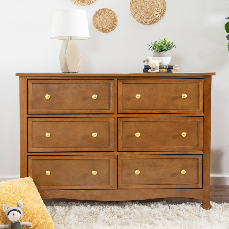 Commode double 6 tiroirs Kalani, Châtaignier