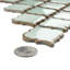 Carreau de mosaïque en porcelaine à motif mosaïque arabesque de 3 3/8 po x 12 3/8 po Hudson Tangier-636717241