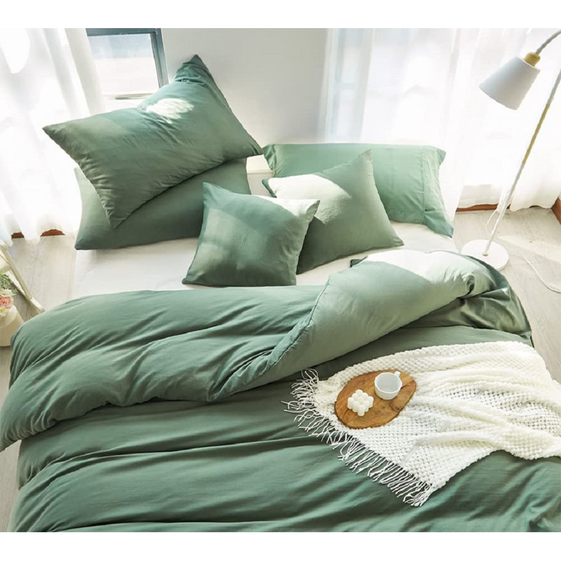 Ebern Designs Kyah Cotton Blend Duvet Cover Set & Reviews | Wayfair