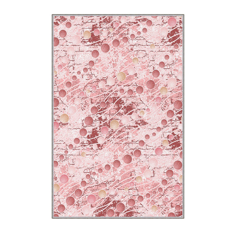 Elegant 3D Printed Area Rug, 4.6 x 7.2 ft | 100% Polyester, 0.31 in Pile Height, Antibacterial | Non-Slip PVC Felt Dot Underside, Machine Washable, Perfect for Living Room or Bedroom, Durable & Stylish Design