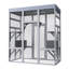 Enceinte pour chat 62,6 po en bois gris pour espaces extérieurs, toit imperméable, 2 zones de sieste, plateformes, grillage - rouille, grande cage stable avec, zones, utilisation optimale du patio