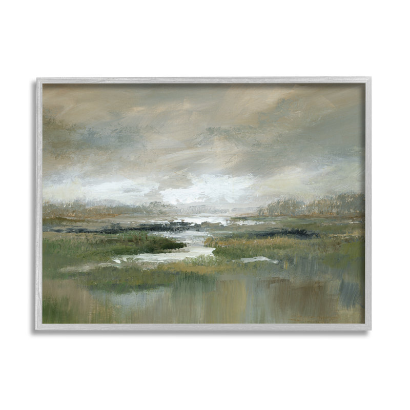 Au-668-Giclée, ruisseau, paysage naturel par Nan Peinture, L 20 po x H 16 po x P 1,5 po, Estampe numérique Farmhouse