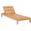 Classic Teak Chaise Lounge - Charcoal-90139959