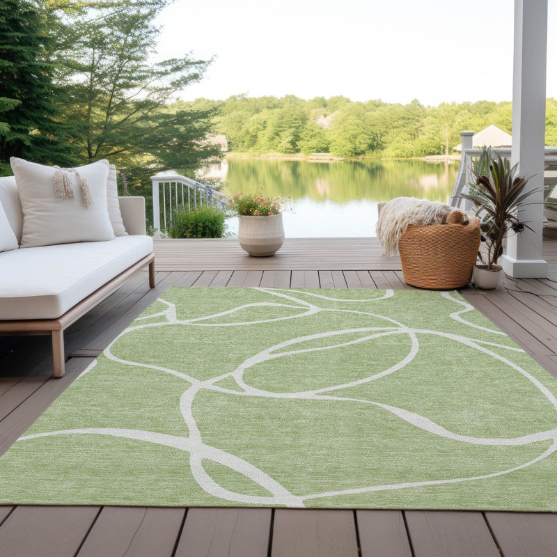Machine Washable Indoor/Outdoor Chayden ACN999 Rug, Rectangle 5' x 7'6"