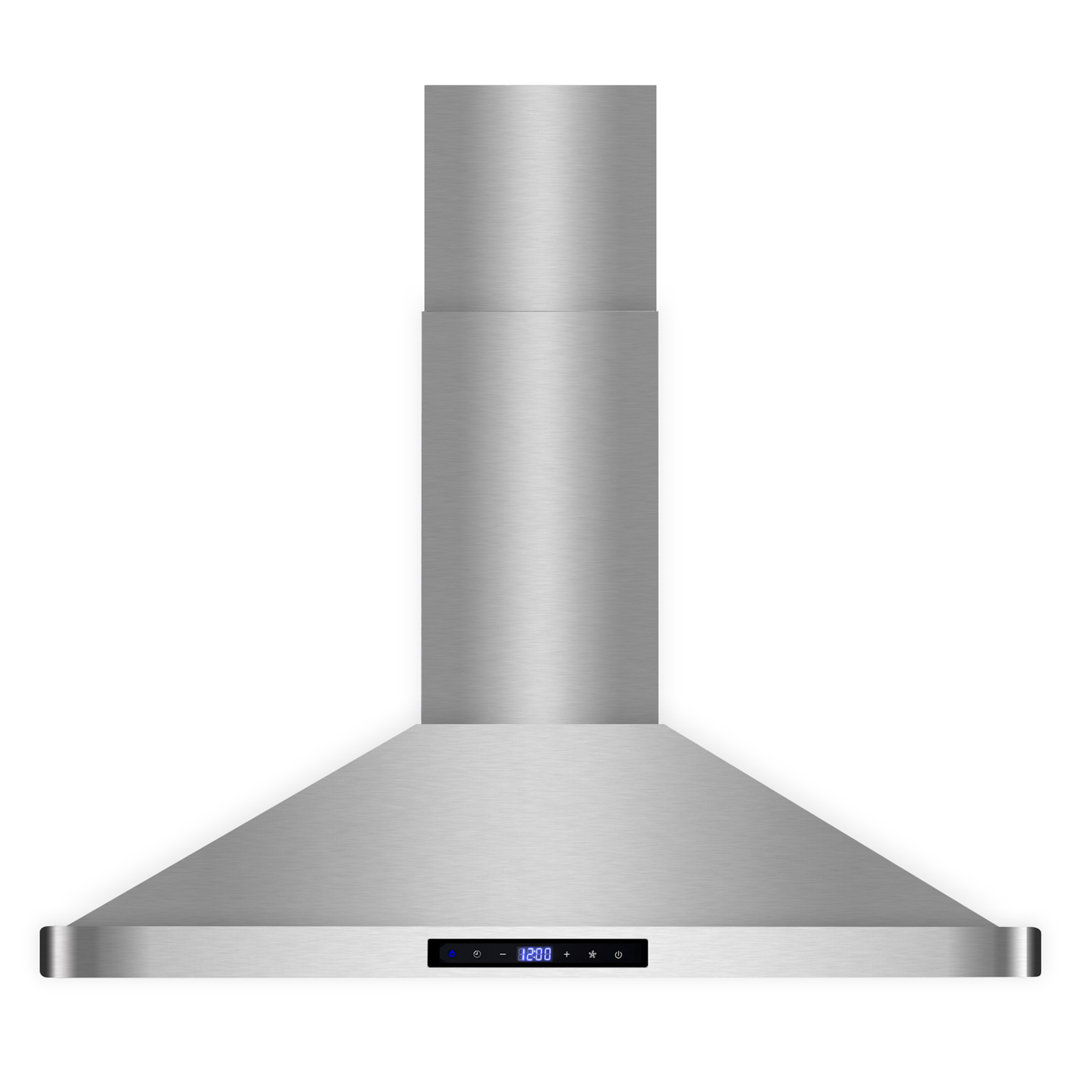 Cosmo 36 in. Vista Collection Ductless Wall Mount Range Hood, Touch Controls, LED Lights, Permanent Filters, Stainless Steel Cosmo