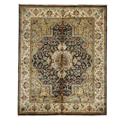 Tapis oriental multicolore en laine noué à la main 8 pi 4 po x 10 pi 4 po Oriental