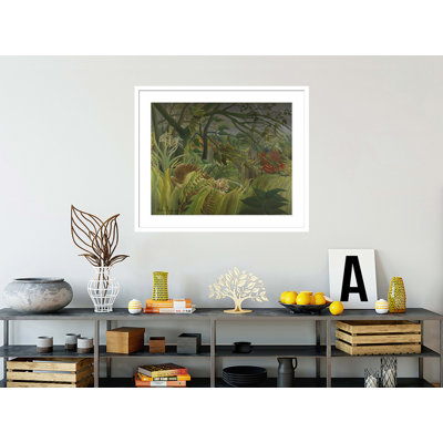 Surprised! by Henri Rousseau -Framed Giclee Print