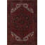 Tapis traditionnel rétro en laine rouge 8 x 11