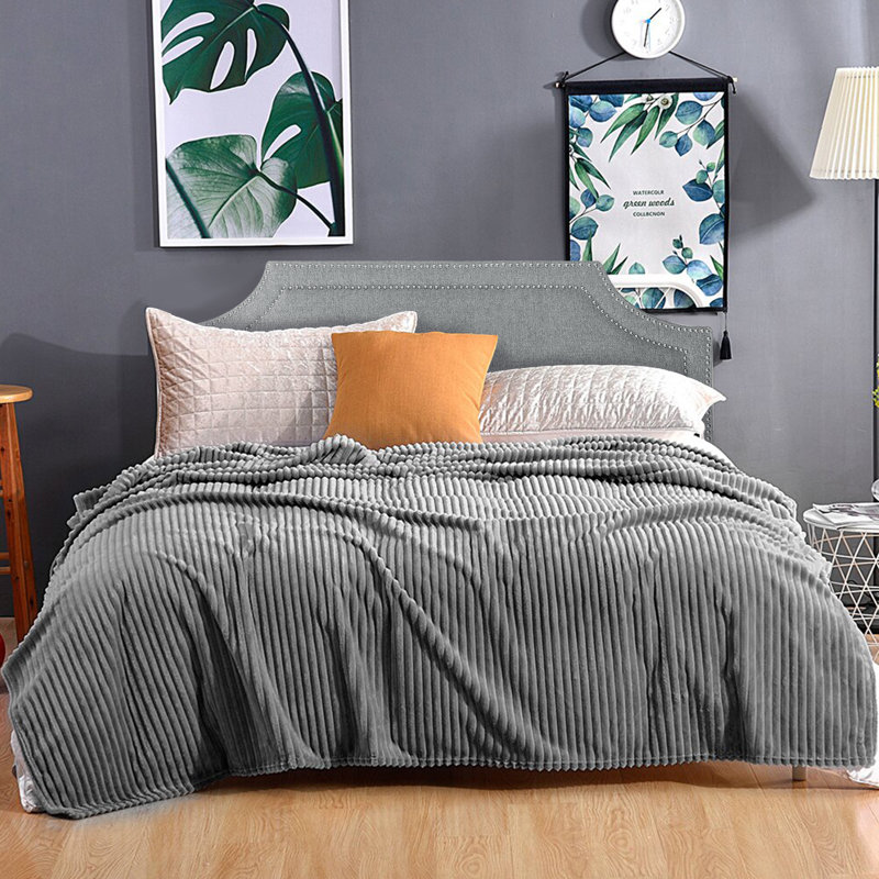 Tête de lit tapissier de 63 po pour grand lit, Gris
