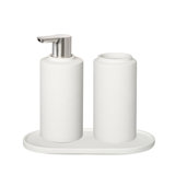 CRETO Concrete Bathroom Accessory Set - Lily White