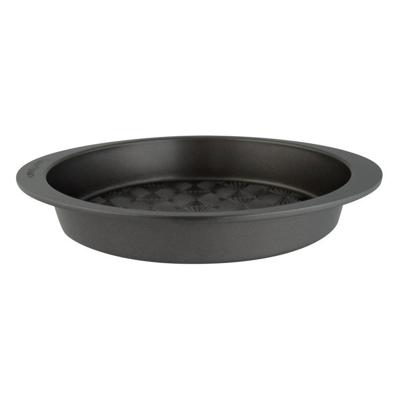 Ash Gray 9-Inch Round Non-Stick Stainless Steel Baking Pan
