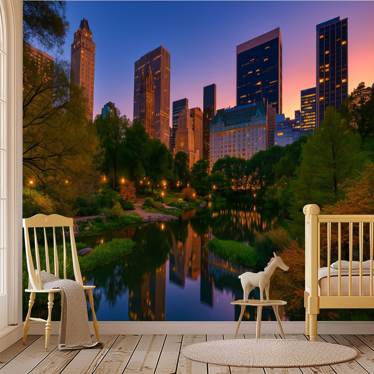 Latitude Run® Peel and Stick Wallpaper Wall Mural Central Park New York ...