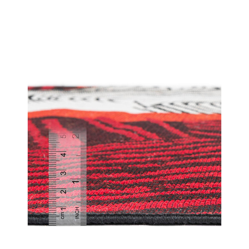 Echo Hower Indoor/Outdoor Area Rug, Round 5'1"