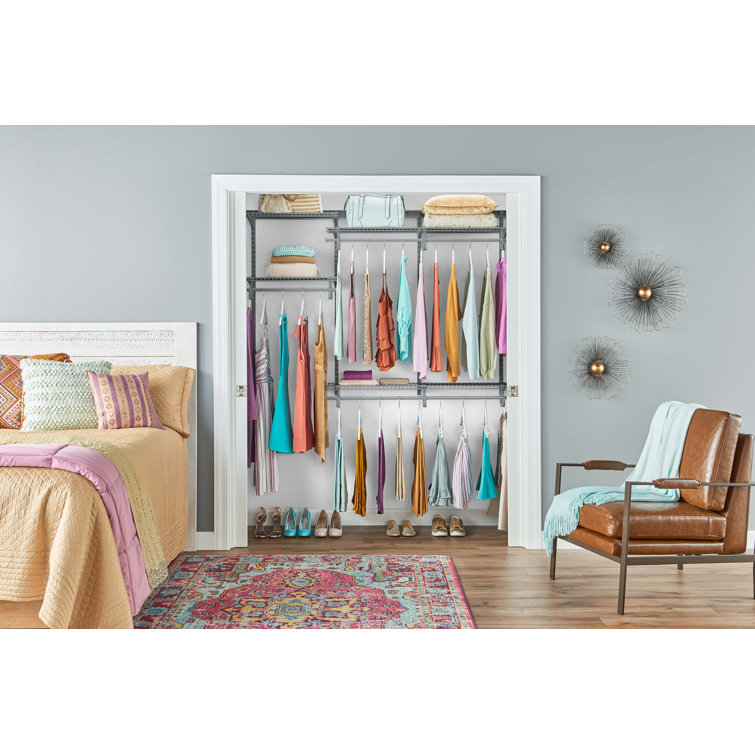 ShelfTrack 48" W - 72" W Closet System Starter Kit