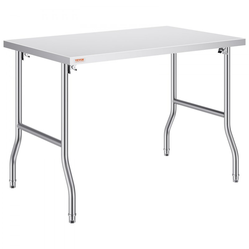 48 x 30 Inch Folding Commercial Prep Table Commercial Worktable Workstation