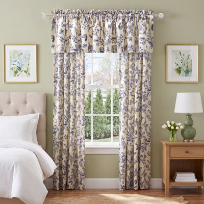 100% Cotton Room Darkening Curtain Panel Pair