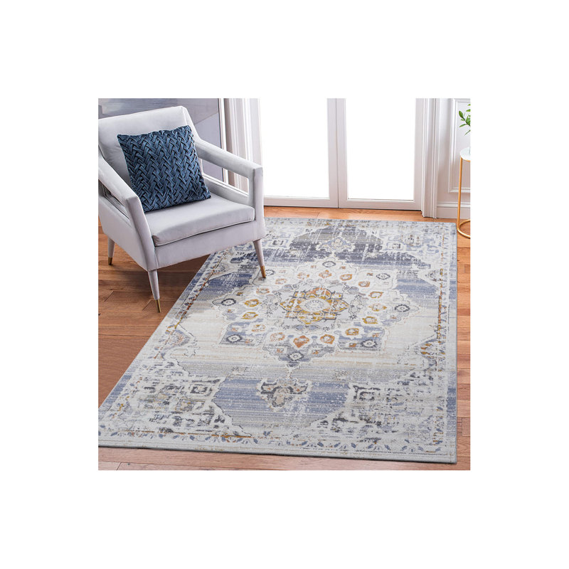 Collection 8X10 Medallion Non-Shedding Living Room Bedroom Dining Home Office Stylish And Stain Resistant Area Rug
