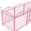 8 enclos pour chien 24 pouces, métal robuste, clôture d'intérieur et d'extérieur pour animaux de compagnie, antirouille et stable, variété de formes de bricolage pour les chiens, parc en métal, panneaux, rouille - animaux de compagnie-1221211701