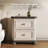 Wooden Nightstand with 2 Drawers, Antique White