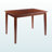 Carver Dining Table in Walnut Finish with Extendable Top, 29.95'' H X 56.66'' W X 31.07'' D