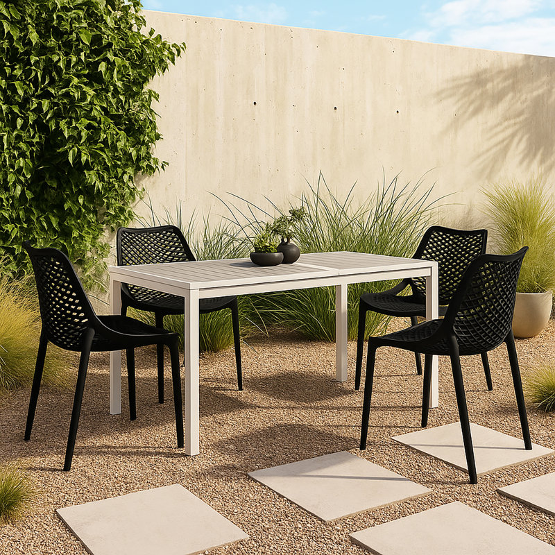 Chaise d'appoint Mykonos, Noir