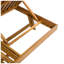 Chaise longue d'extérieur en bois d'acacia avec coussin résistant à l'eau l 37,75 po x P 79 po x H 34 po Christopher Knight Home