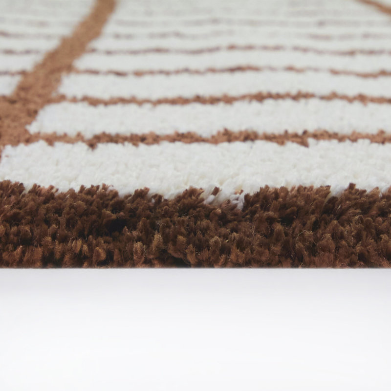 Tapis brun à poils longs Chapdelaine, 7 pi 10 po x 10 pi