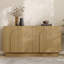 Buffet incurvé 60 po avec tablette réglable et 4 portes-1862452628