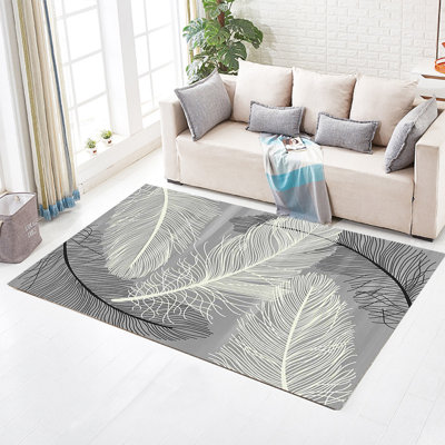 Noir Chatillon/Tapis décoratif gris