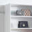  31.5in W White Wall Mount Closet System with Adjustable 4 Shelf Wood Storage