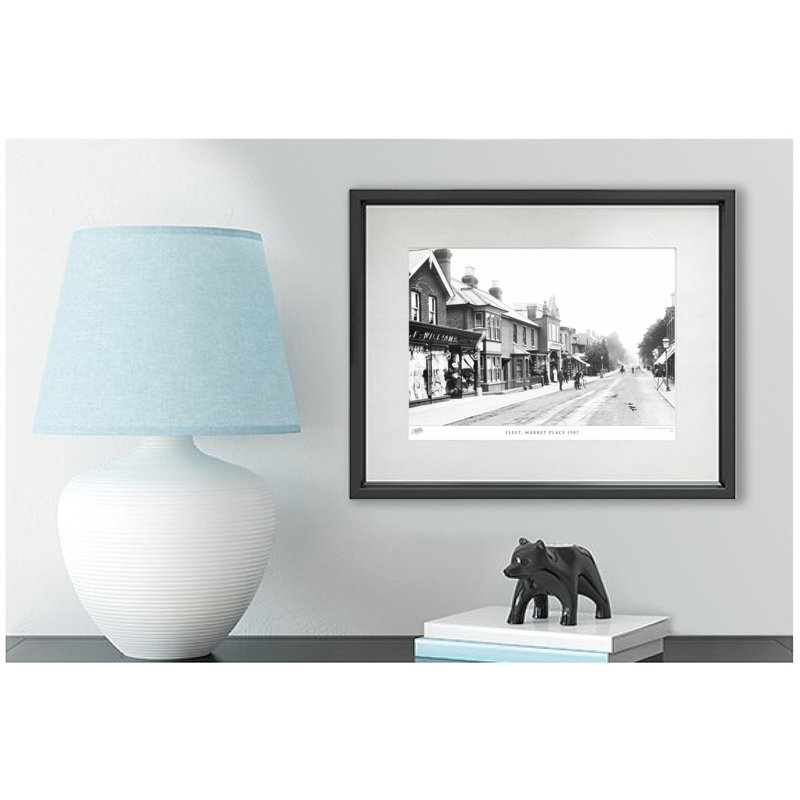 Fleet, Market Place 1907 by Francis Frith - Single Picture Frame Print, 28cm H x 36cm W x 2.3cm D
