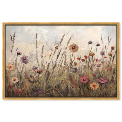 Art mural rétro sur toile Blooms II 