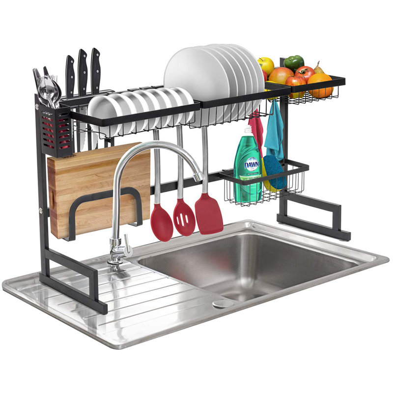 Stainless Steel Two Tier Dish Rack