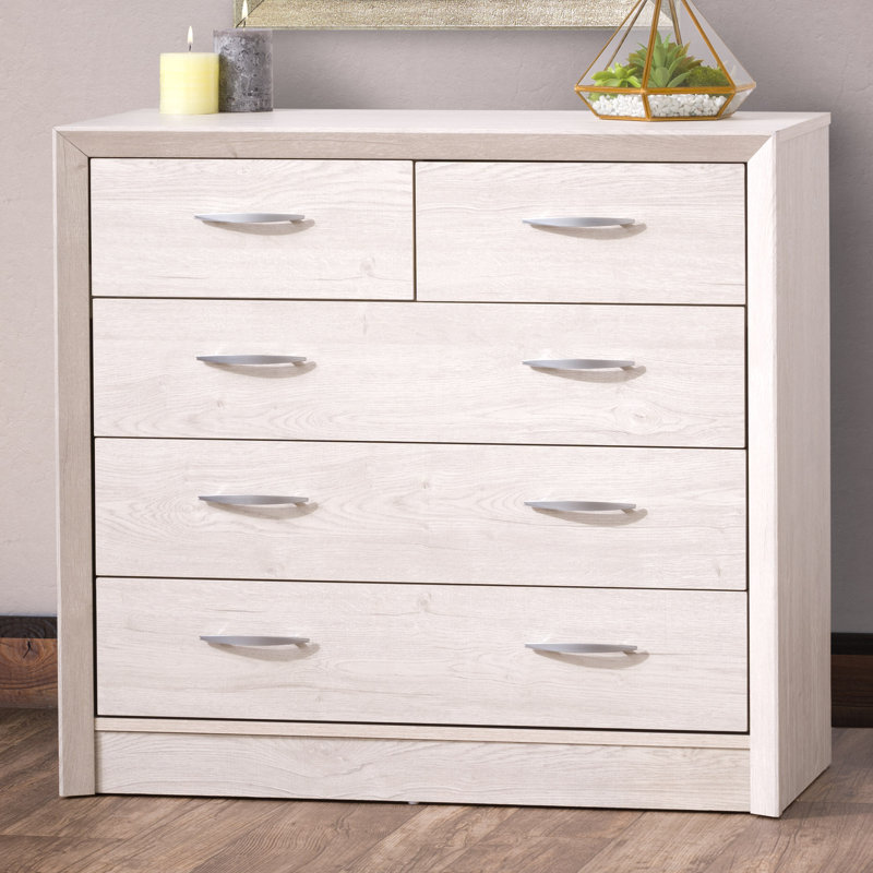 Commode 5 tiroirs Lodsworth, Chêne blanchi