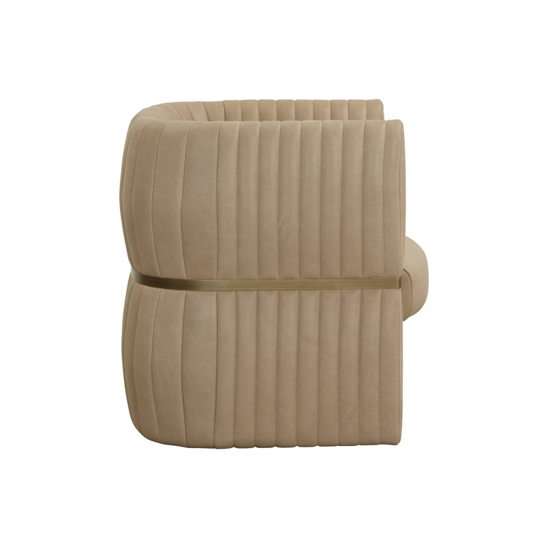Lounge Chair, Brown Genuine Leather