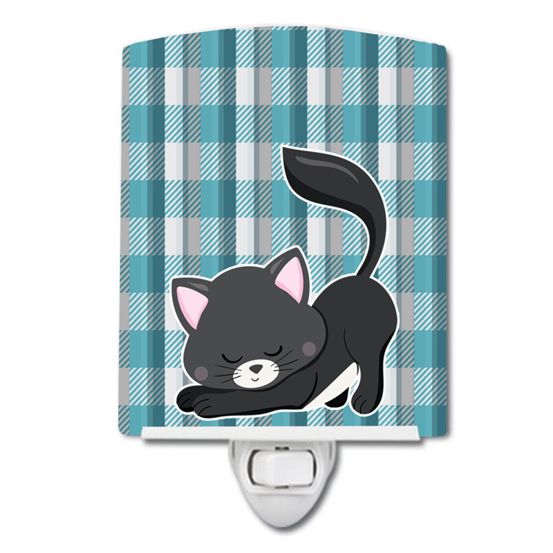 Little Cat Kitten Ceramic Night Light