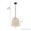Grand luminaire suspendu 1 lumière Hunter Baskel