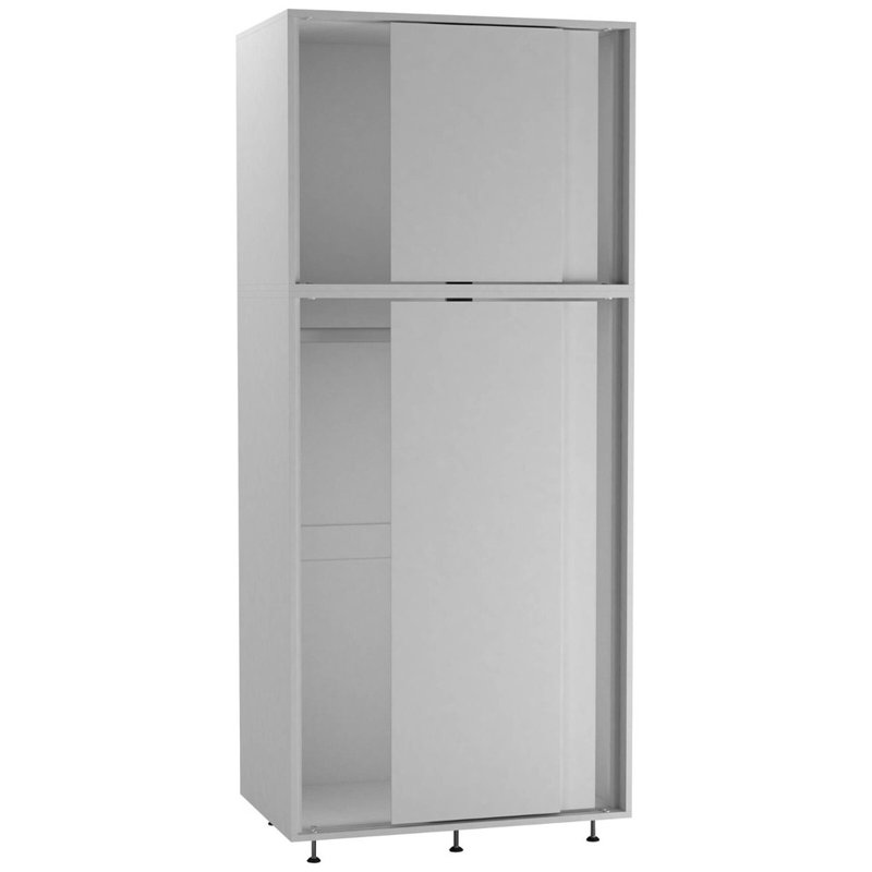 4 Door Solid Wood Wardrobe, White